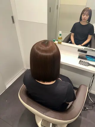 ミディアム カラー Wisteria所属・美髪特化✨ 伊織✨縮毛矯正✨のヘアスタイル