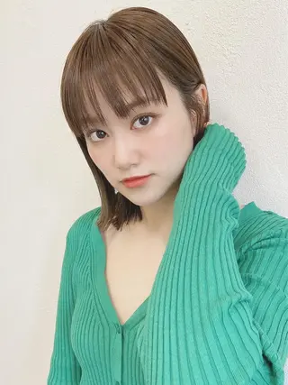 ミディアム shiori ❤︎ /透明感カラーのヘアスタイル
