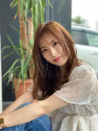 セミロング カラー 悠 亜のマツエク・マツパデザイン