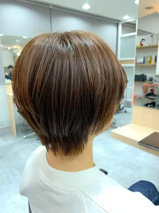 ショート 髪質改善🩵艶髪 ストレート🩵山口のヘアスタイル