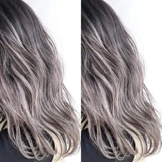 セミロング カラー パーマ ヘアアレンジ tocca所属・毎月通える価格♪ 杉本真基のヘアスタイル