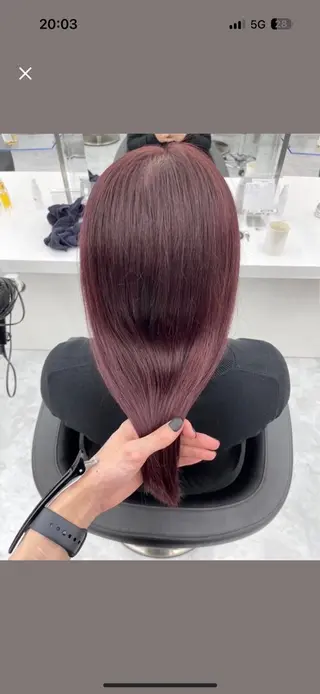 カラー 透ける透明感カラー 🤍anju🪽ྀིのヘアスタイル