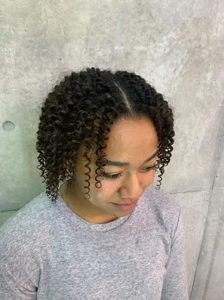 ミディアム パーマ HARURU🪮✨ ブレイズ海外ヘアのヘアスタイル