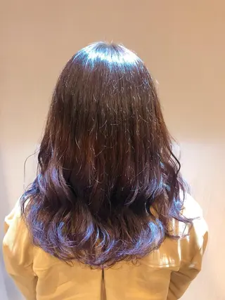 セミロング カラー 新井 友菜のヘアスタイル