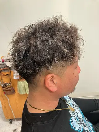 パーマ メンズ メンズ特化/パーマ/ フェードWATARUのヘアスタイル