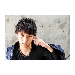 ショート パーマ メンズ HAIRsalon BONDS所属・山本 佳裕のヘアスタイル