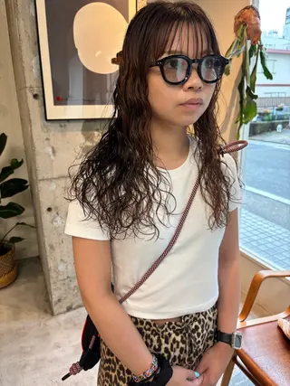 ロング パーマ naw所属・永田 愛莉のヘアスタイル