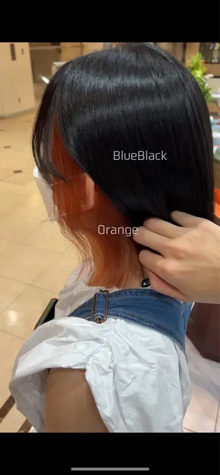カラー あんどう ゆうかのヘアスタイル