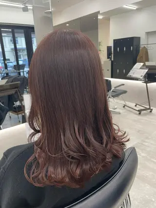 セミロング カラー KANGOLSALON 富山セントラル所属・松井 亜美のヘアスタイル