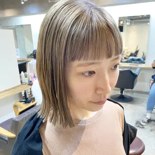 ミディアム カラー 下北沢 soiのヘアスタイル