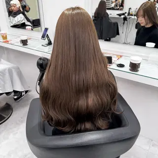 ロング カラー ヘアアレンジ 透け上品ハイトーン 職人ゆうと🤍のヘアスタイル