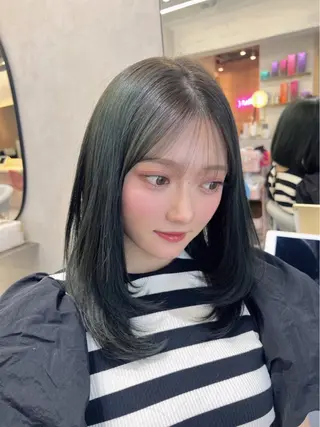 ミディアム カラー 🪞森悠斗/新宿/ レイヤーカット🪞のヘアスタイル