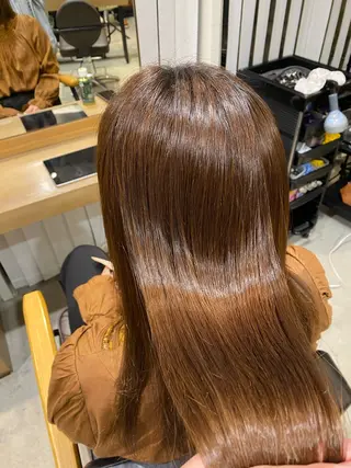 セミロング パーマ SHEA+所属・今村 圭佑のヘアスタイル