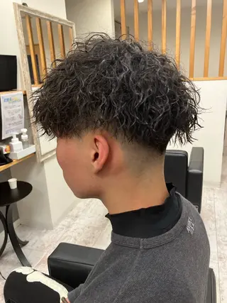 パーマ メンズ メンズ特化/パーマ/ フェードWATARUのヘアスタイル