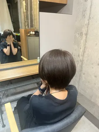 ショート ☀️愛ナカ/縮毛矯正 カラー/表参道のヘアスタイル