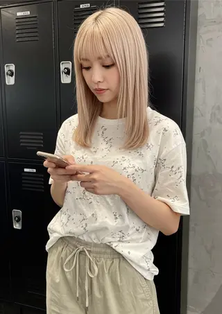 セミロング brick masayaのヘアスタイル