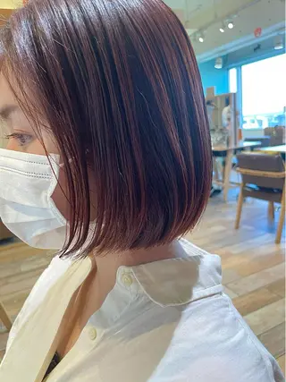 ショート カラー 石渡このみ 🍊レイヤーカットのヘアスタイル