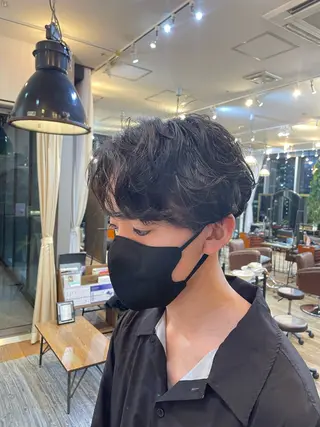 パーマ 東 茉央/メンズ パーマ🧸銀座のヘアスタイル