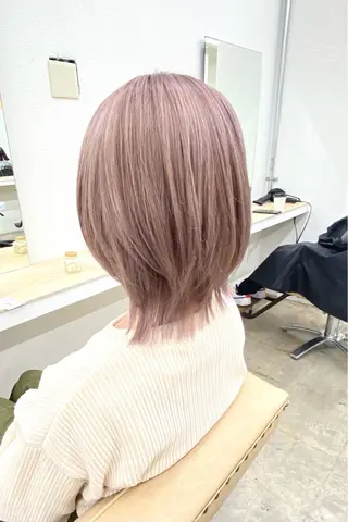 ミディアム カラー BOB🌟ハイトーン /ブリーチ/TAKUのヘアスタイル