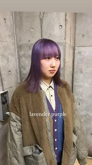 ミディアム カラー 🌱ぱっつとボブカ ット🌱/Ryotaのヘアスタイル