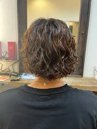 パーマ 阿部 翔一郎/暖色系カラーのヘアスタイル