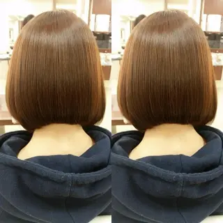 ミディアム カラー パーマ 髪質改善特化美容師 小林和哉のヘアスタイル