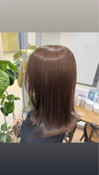 セミロング カラー 💎寒色特化💎 透明感カラーみきのヘアスタイル