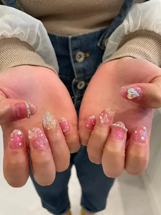 ネイル 束感まつ毛/ネイル/ LED♥KIRARAのマツエク・マツパデザイン