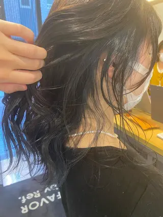 セミロング 田村 りなのヘアスタイル