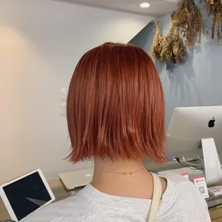 ショート カラー ヘアアレンジ flamme Annaのヘアスタイル