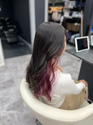 セミロング カラー white.梅田所属・White梅田  ／ COCOのヘアスタイル