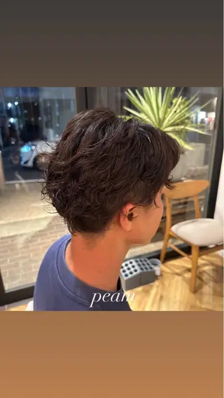 パーマ ヘアアレンジ メンズ 飯島 美海のヘアスタイル