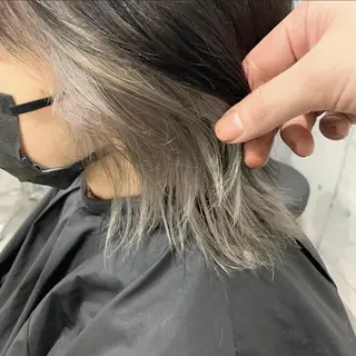 ミディアム カラー 髪質改善色素改善特化 keiのヘアスタイル