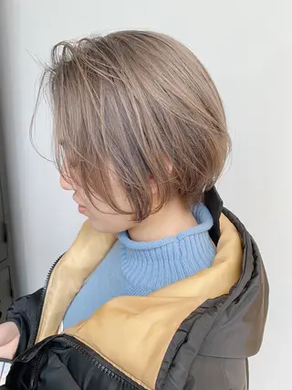 ミディアム カラー Pros所属・nana/レイヤー /酸性ストレートのヘアスタイル