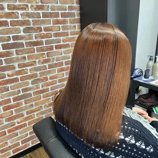 セミロング 髪質改善 個室サロン Aurora 蔵前美容院所属・韓国式髪質改善 副店長コバリアオイのヘアスタイル
