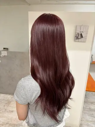 ロング カラー ate.心斎橋 まゆのヘアスタイル