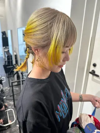 ミディアム カラー レイヤーカット/艶髪 ✨💭KIRARIのヘアスタイル