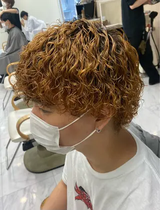 パーマ メンズ 🌴パーマオタク🌴 長谷川　諒佑🌈のヘアスタイル