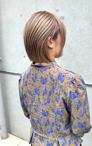 ミディアム カラー ✨原宿ハイトーン ブリーチ職人菊池のヘアスタイル