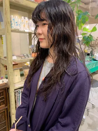 セミロング パーマ 【takk】 ナカヤママサヨシのヘアスタイル