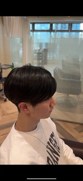 ショート メンズ メンズ特化/ センターパート/八谷のヘアスタイル