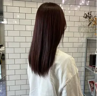 ロング カラー 友滝 真菜美のヘアスタイル