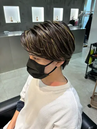 カラー メンズ サソウ ユリエ🥥のヘアスタイル