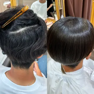 ショート メンズ 川﨑和希 🥀縮毛矯正🥀のヘアスタイル