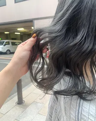 セミロング カラー ヘアアレンジ ブリーチなし/ レイヤー🌿runaのヘアスタイル