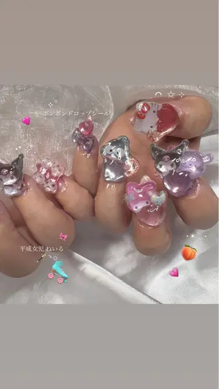 ネイル La neige* yuki 🥯🍑のネイルデザイン