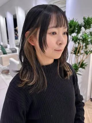 ミディアム カラー 銀座/髪質改善/韓国 カラー🍓原田侑依のヘアスタイル