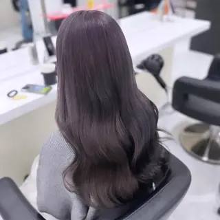 カラー 冬の透明感暗髪❄️ トレンドヘア❄️のヘアスタイル