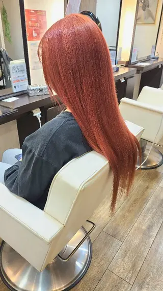 ロング カラー hair make  ange 所属・赤池 彩のヘアスタイル