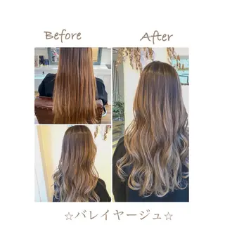 ロング カラー パーマ ヘアアレンジ メンズ ネイル 美容室 ソンリエのヘアスタイル